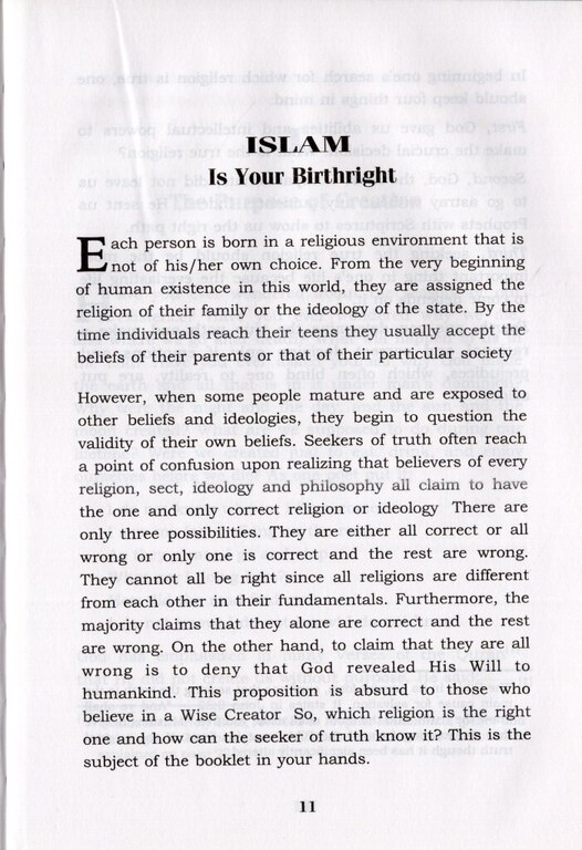 Islam Is Your Birthright